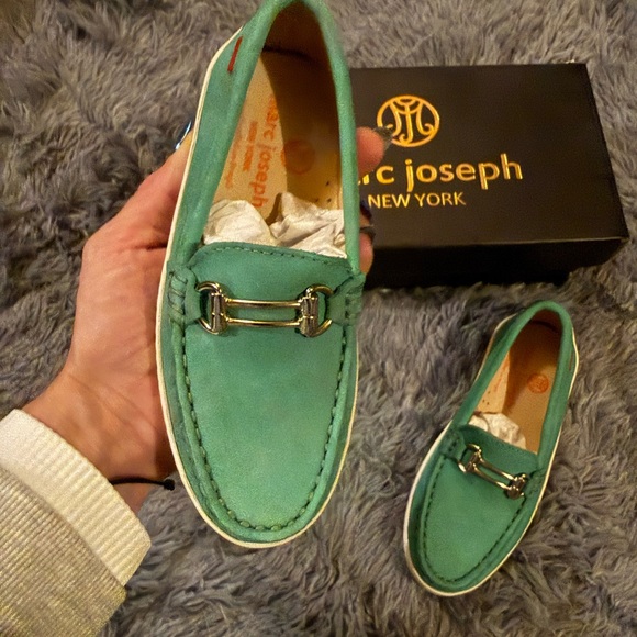 NWT Toddler 10.5 Marc Joseph Turquoise Lexington Shoes - Picture 5 of 7